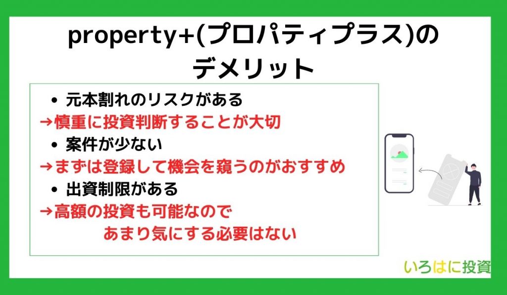 property+(プロパティプラス)のデメリット