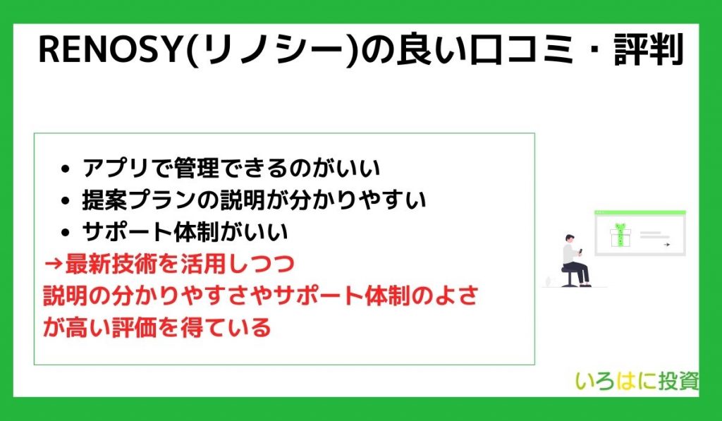 RENOSY(リノシー)の良い口コミ・評判