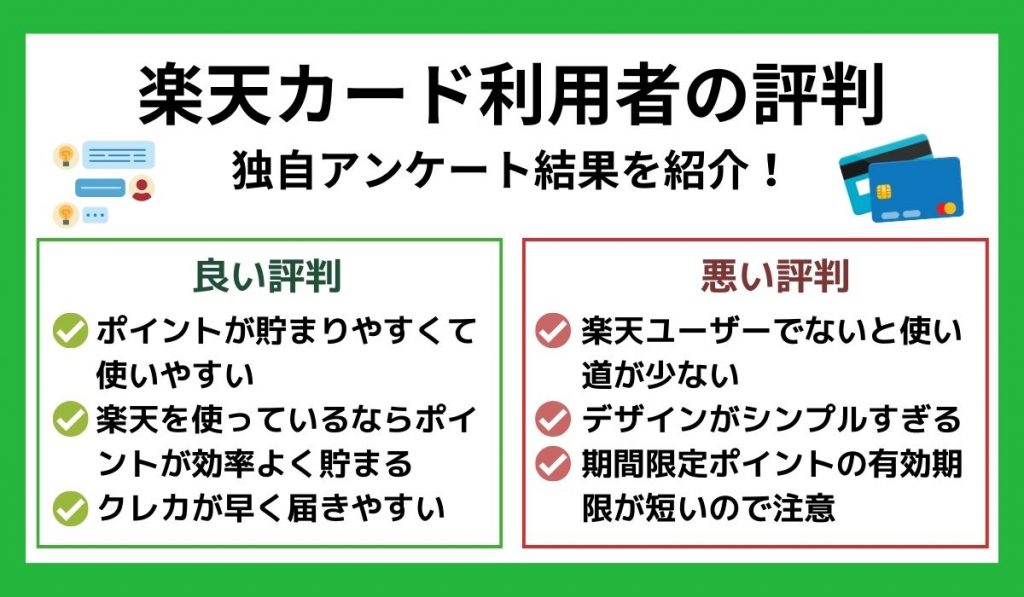 楽天カードの評判まとめ