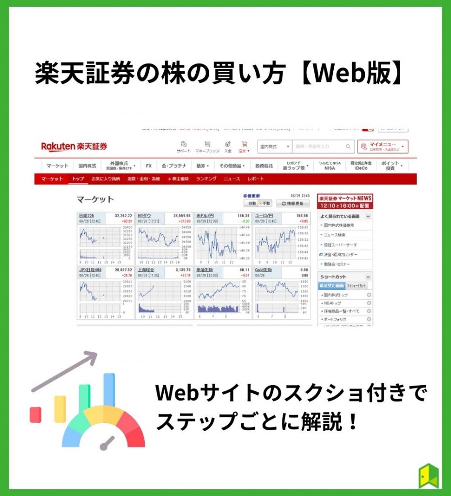 楽天証券の株の買い方【パソコン】