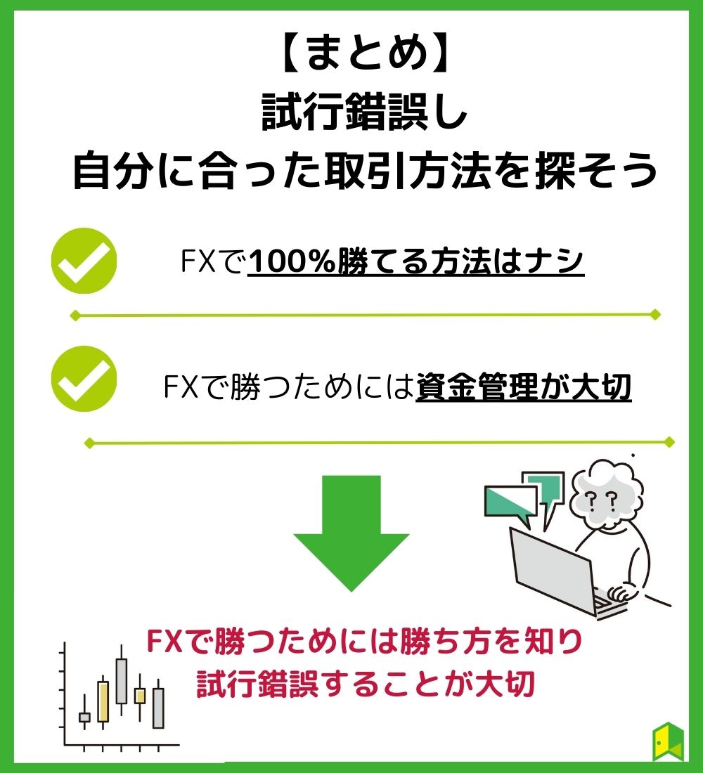 【FXの勝ち方まとめ】勝ち方を知り試行錯誤することが重要