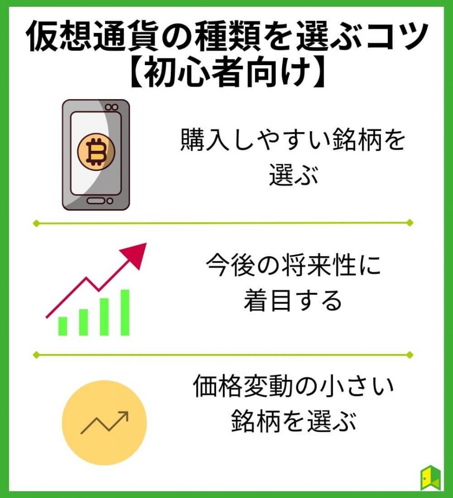 【初心者向け】仮想通貨の種類を選ぶコツ