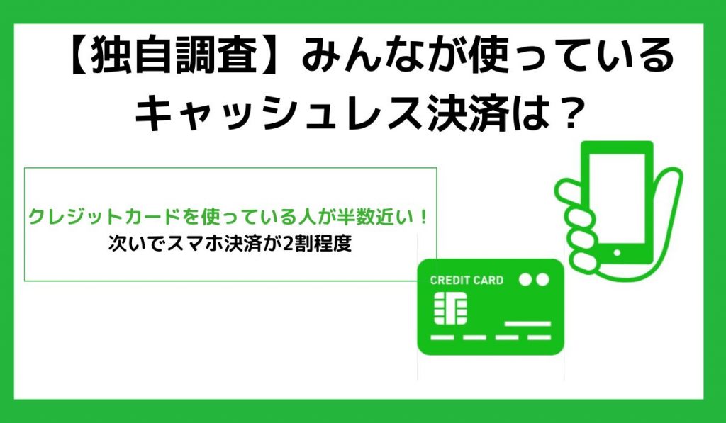 みんなが使っているキャッシュレス決済は?