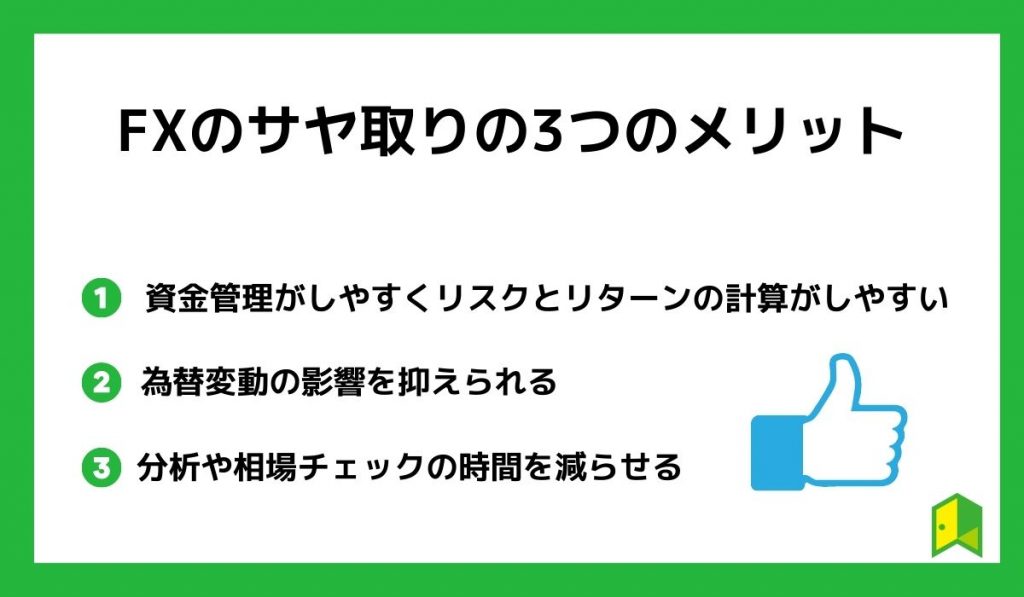 FXのサヤ取りの3つのメリット