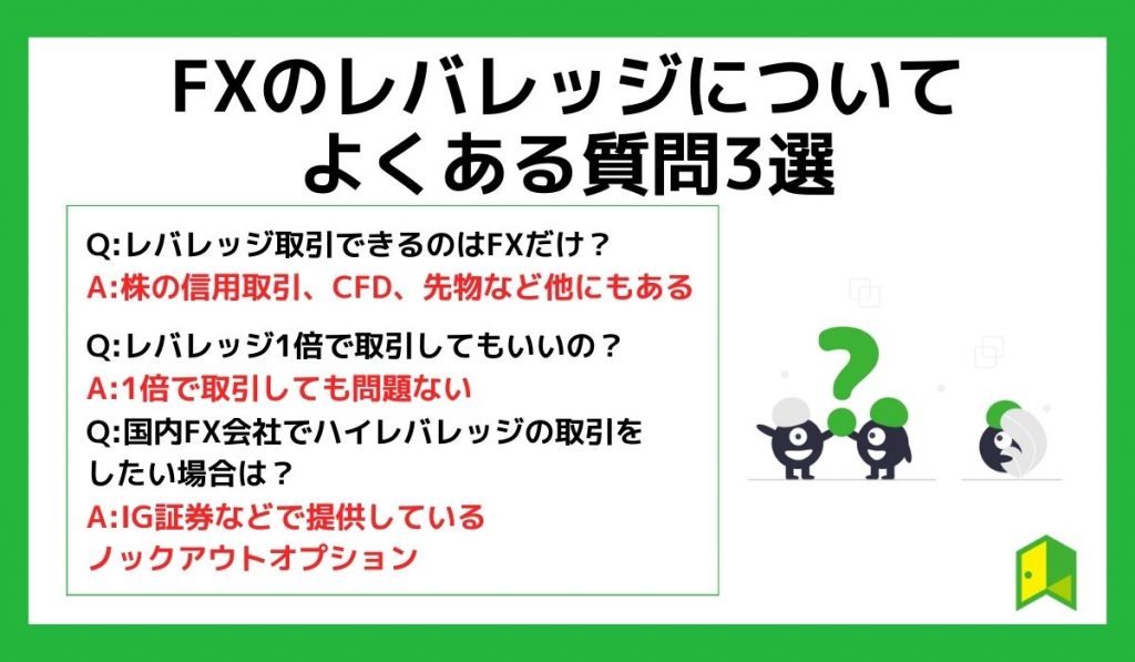 FXのレバレッジについてよくある質問3選