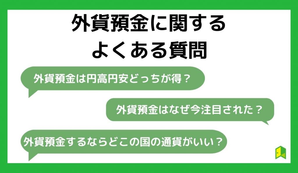 外貨預金のよくある質問