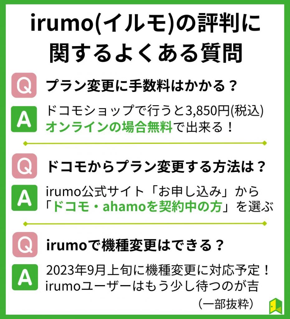 irumo(イルモ)の評判に関するよくある質問