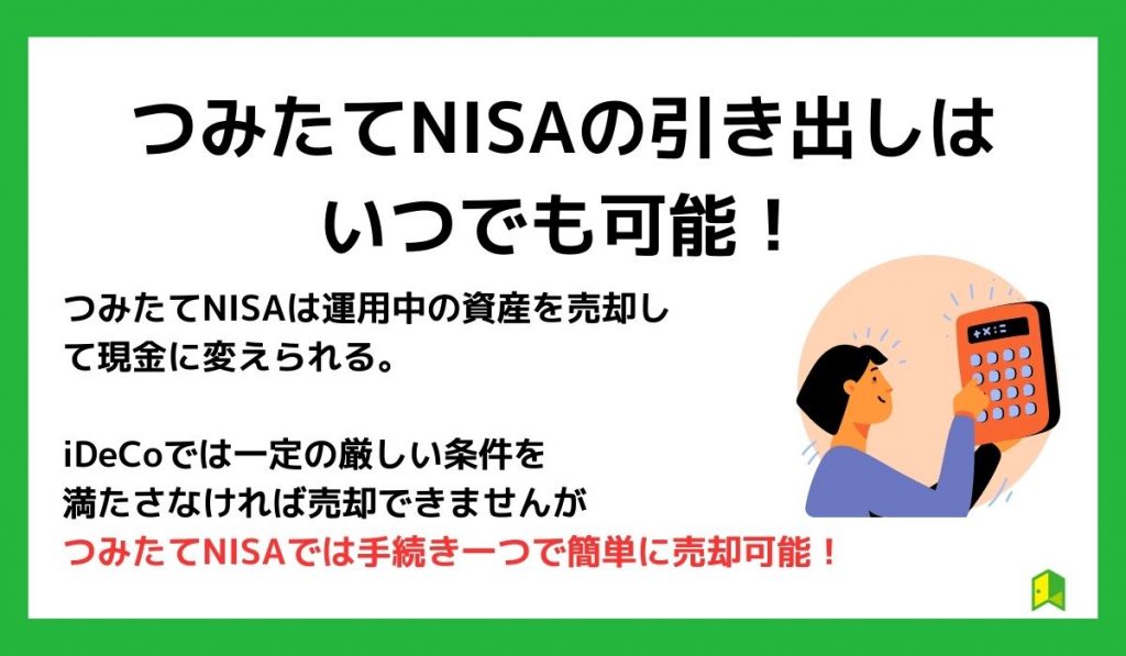 つみたてNISA引き出し