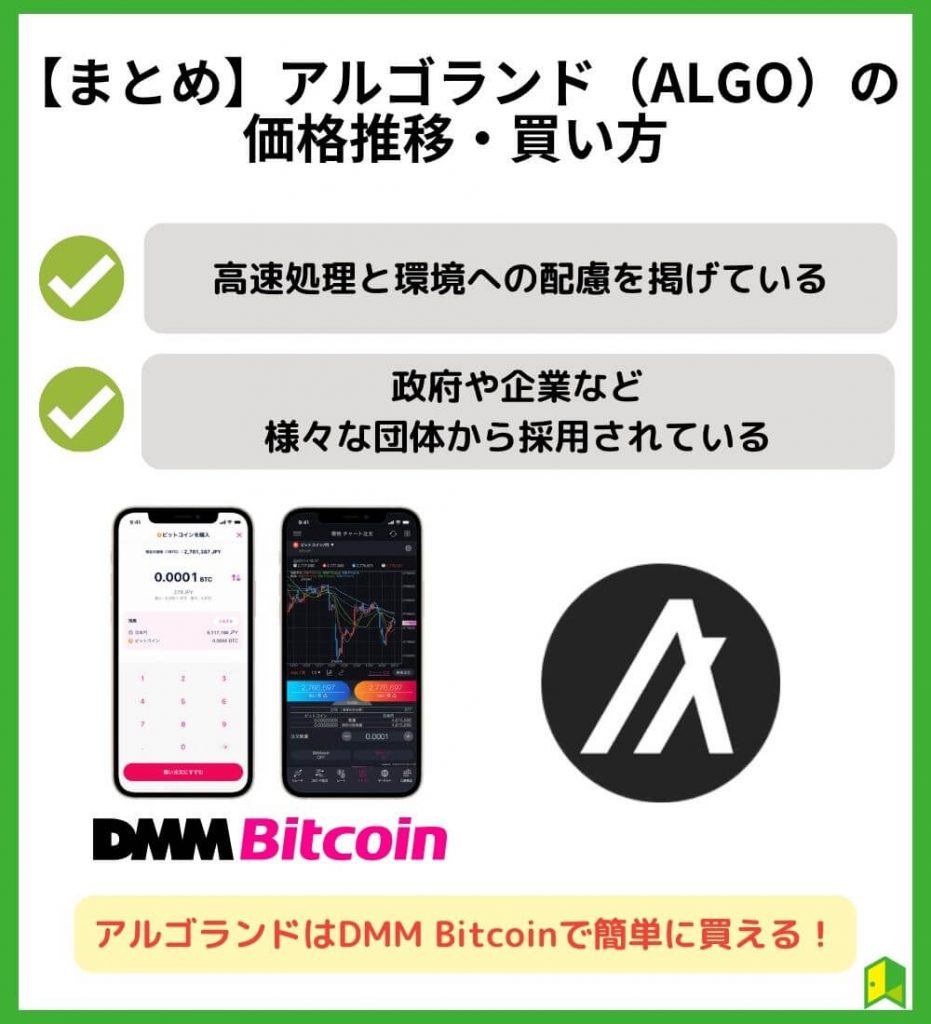 【まとめ】アルゴランド（ALGO）の価格推移・買い方