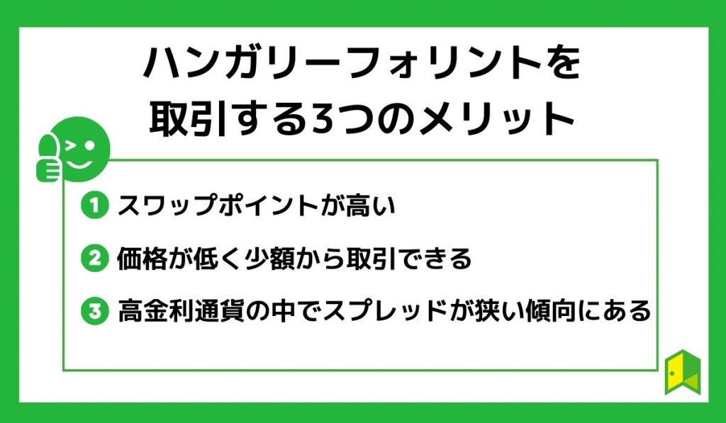 ハンガリーフォリントを取引するメリット