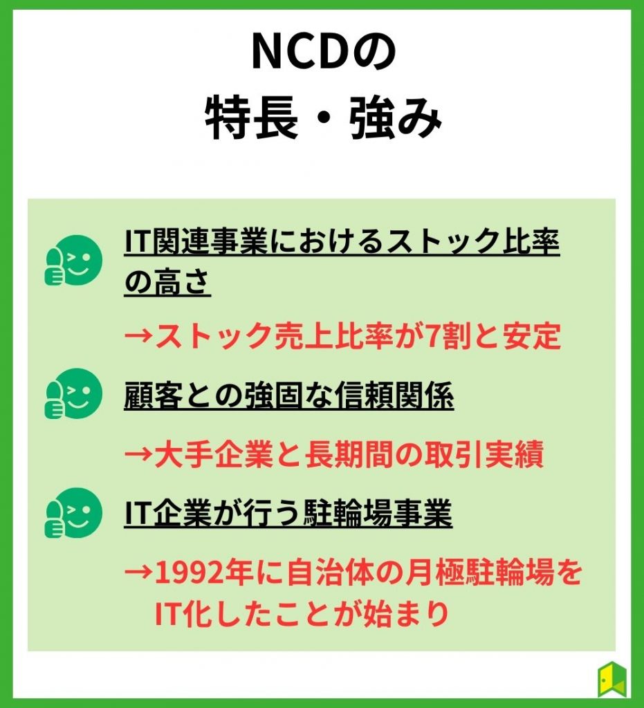 NCDの特長・強み