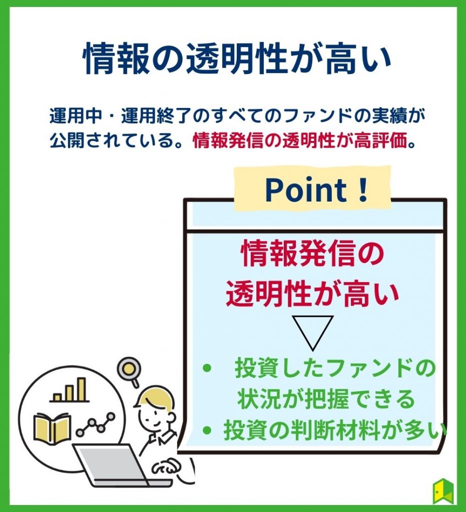 情報の透明性が高い