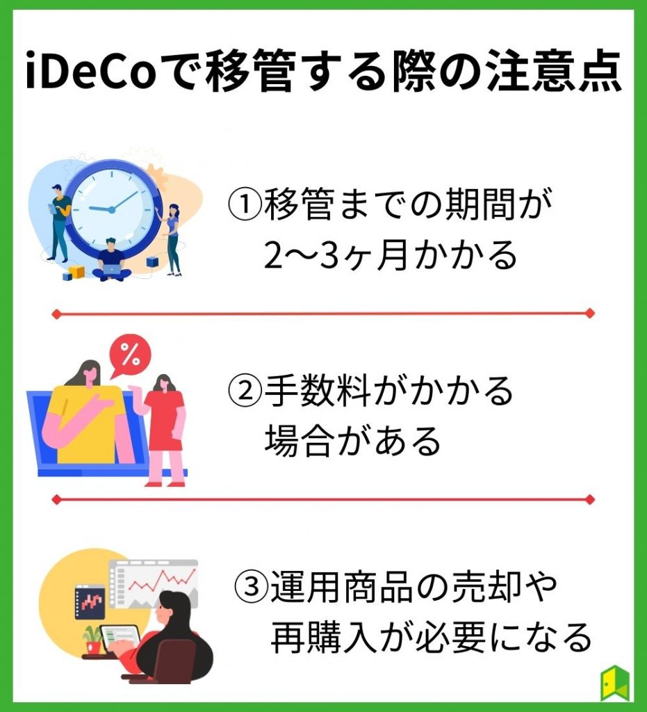 iDeCoで移管する際の注意点