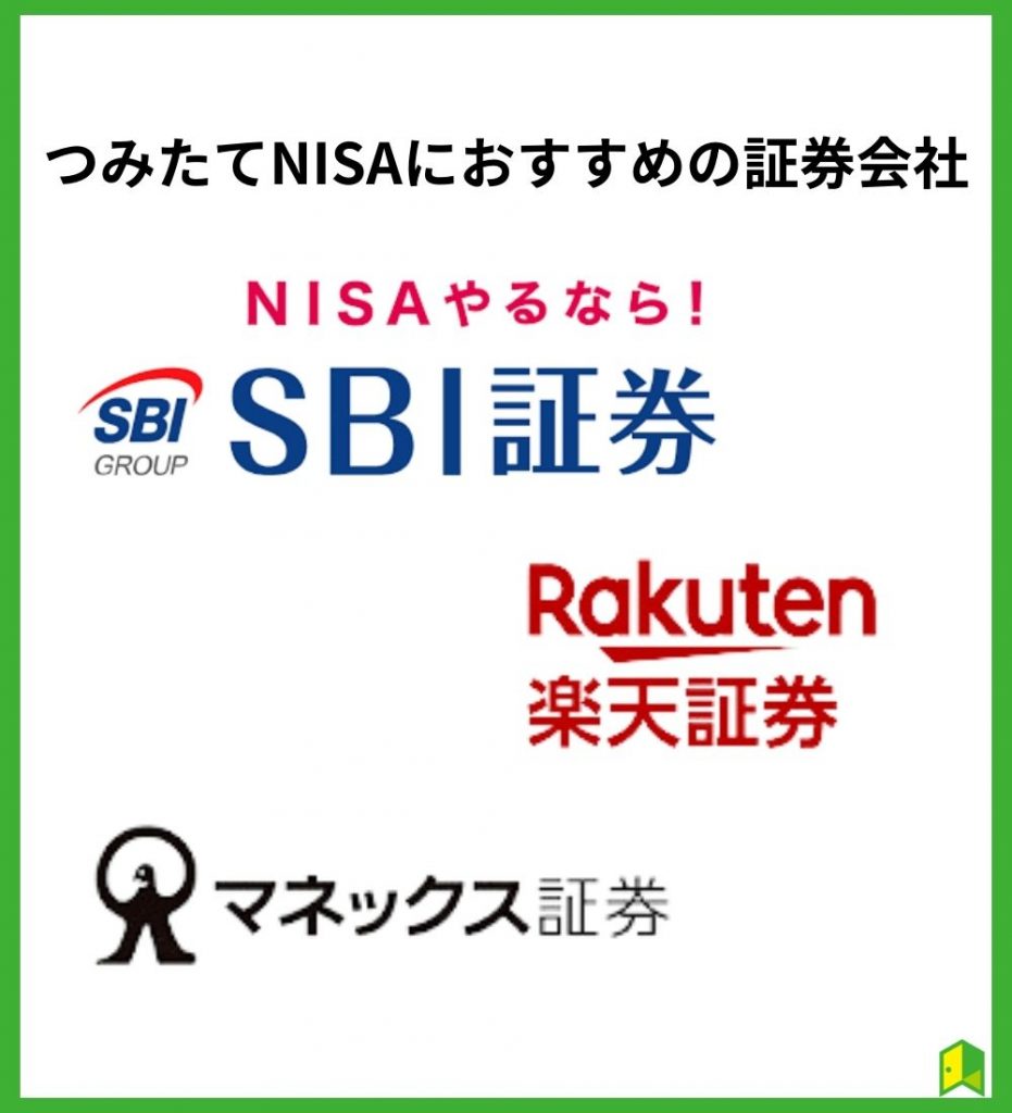 つみたてNISAにおすすめの証券会社