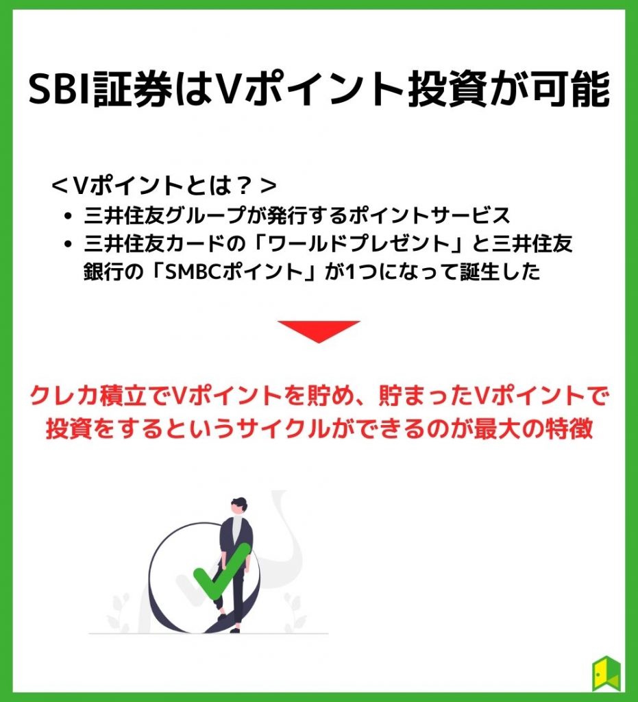 SBI証券はVポイント投資が可能