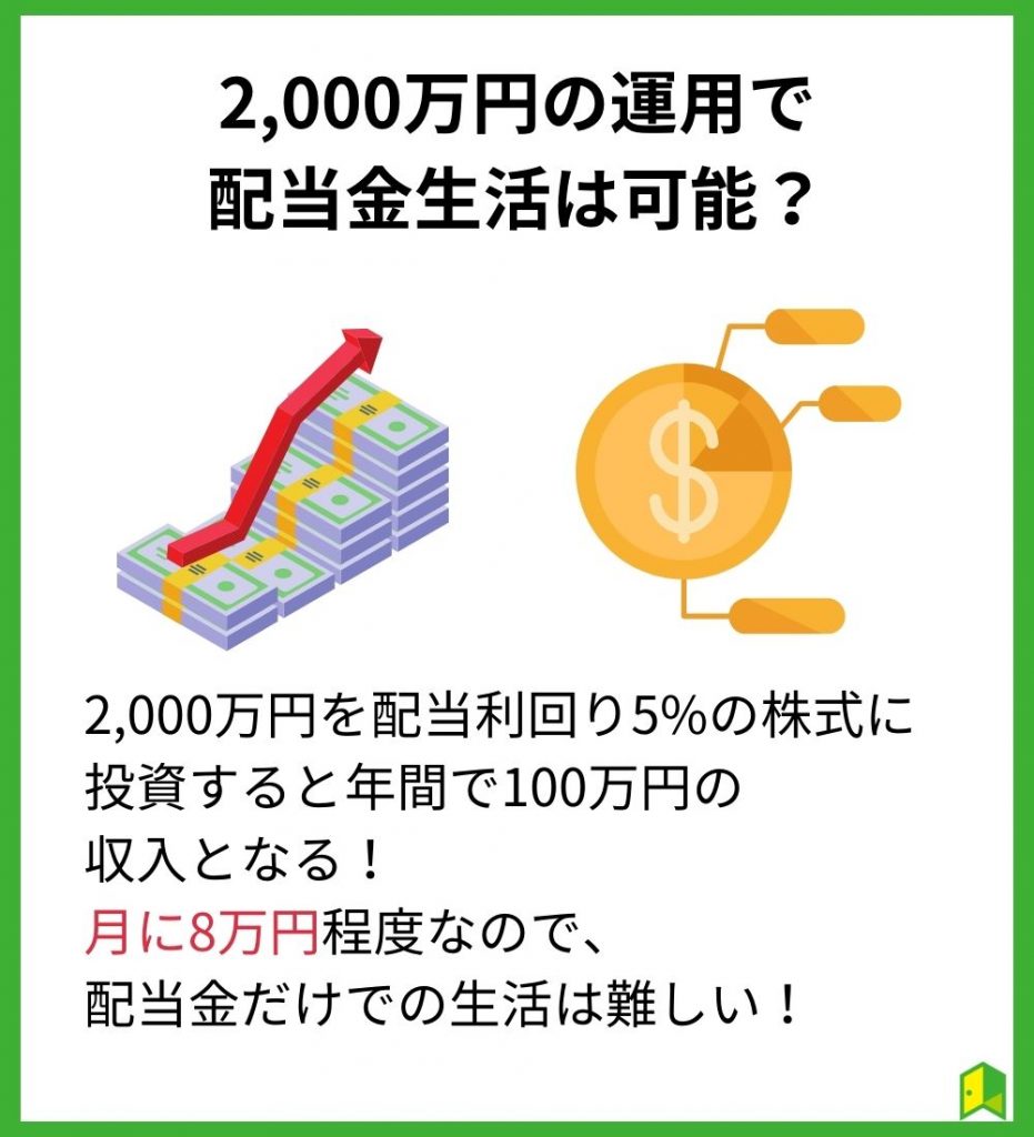 2,000万円の運用で配当金生活は可能？