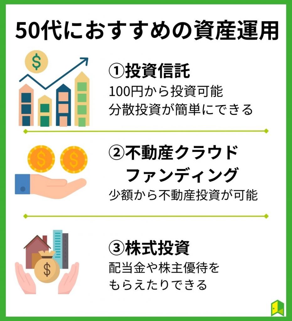 50代におすすめの資産運用3選