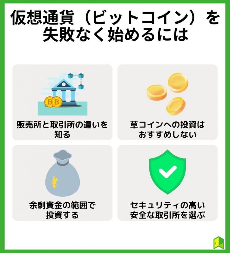 仮想通貨（ビットコイン）を失敗なく始めるには