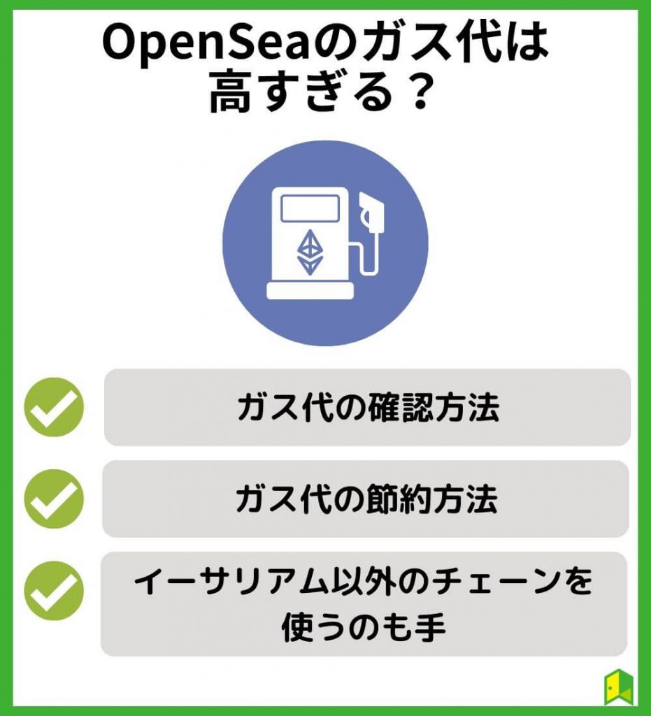 Openseaのガス代は高すぎる？