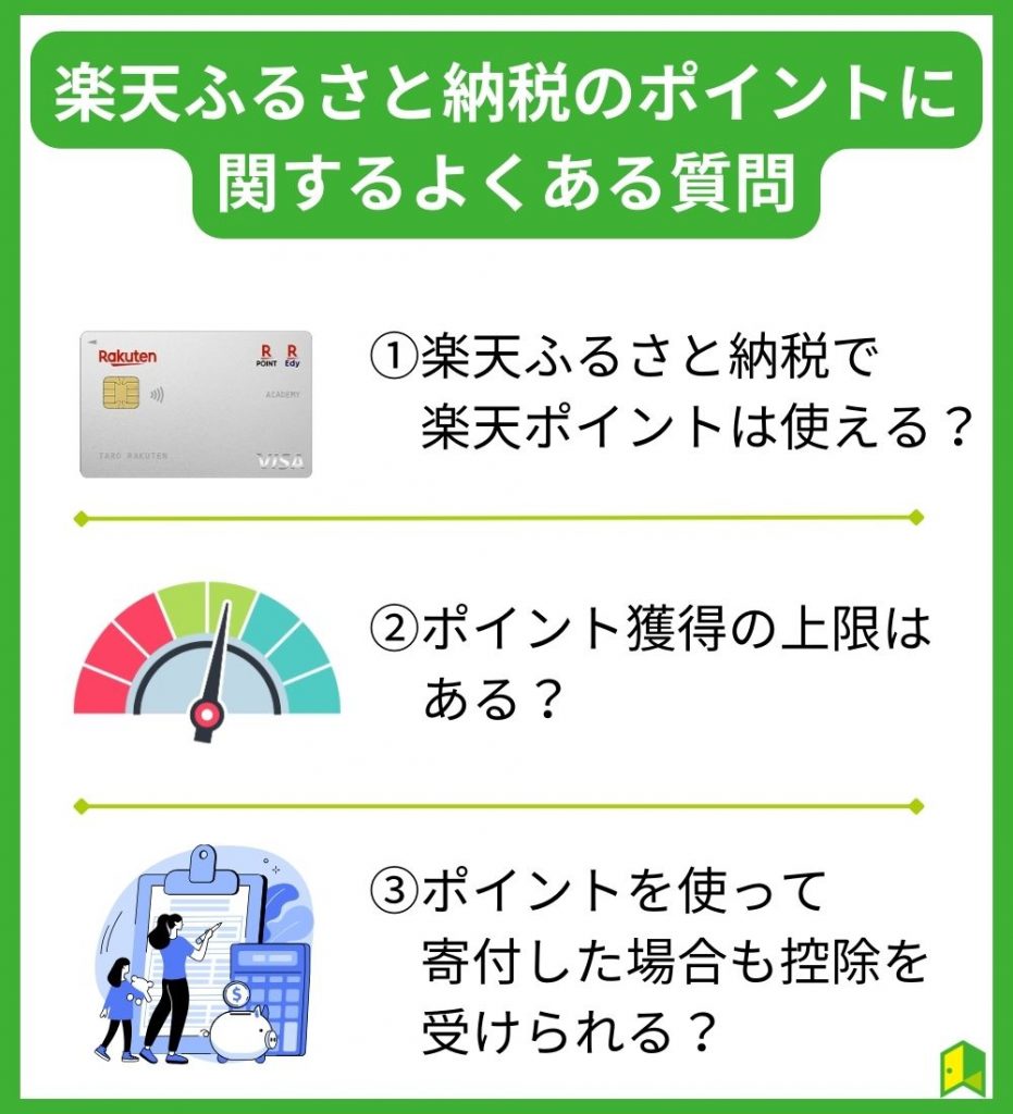 楽天ふるさと納税のポイントに関するよくある質問