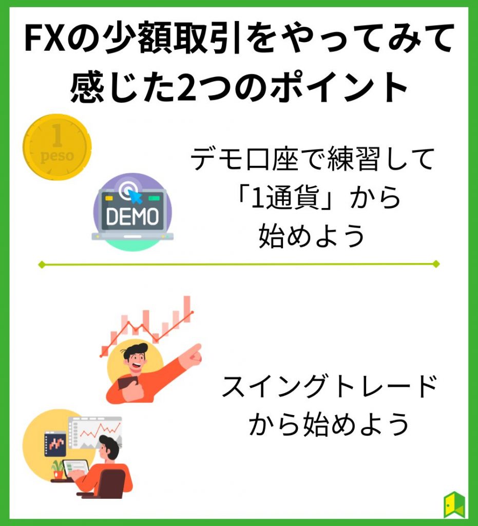 FXの少額取引をやってみて感じた2つのポイント