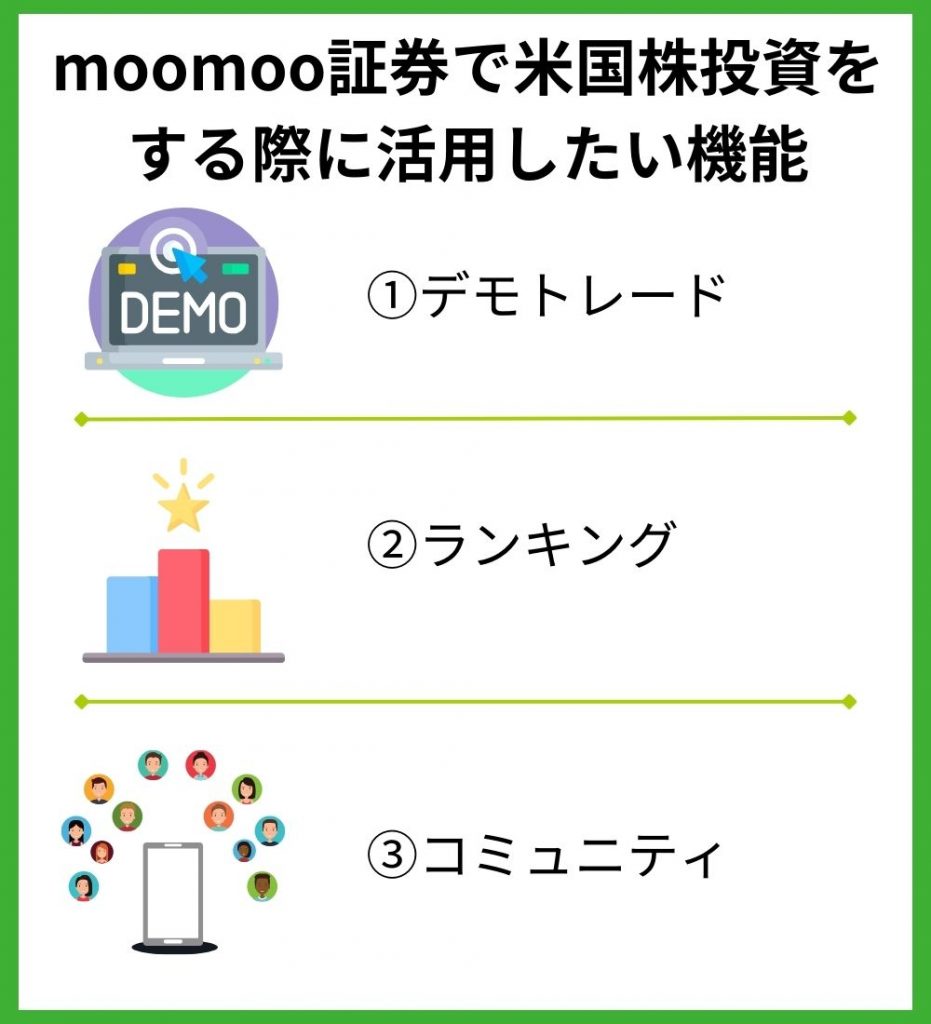 moomoo証券で米国株投資をする際に活用したい機能