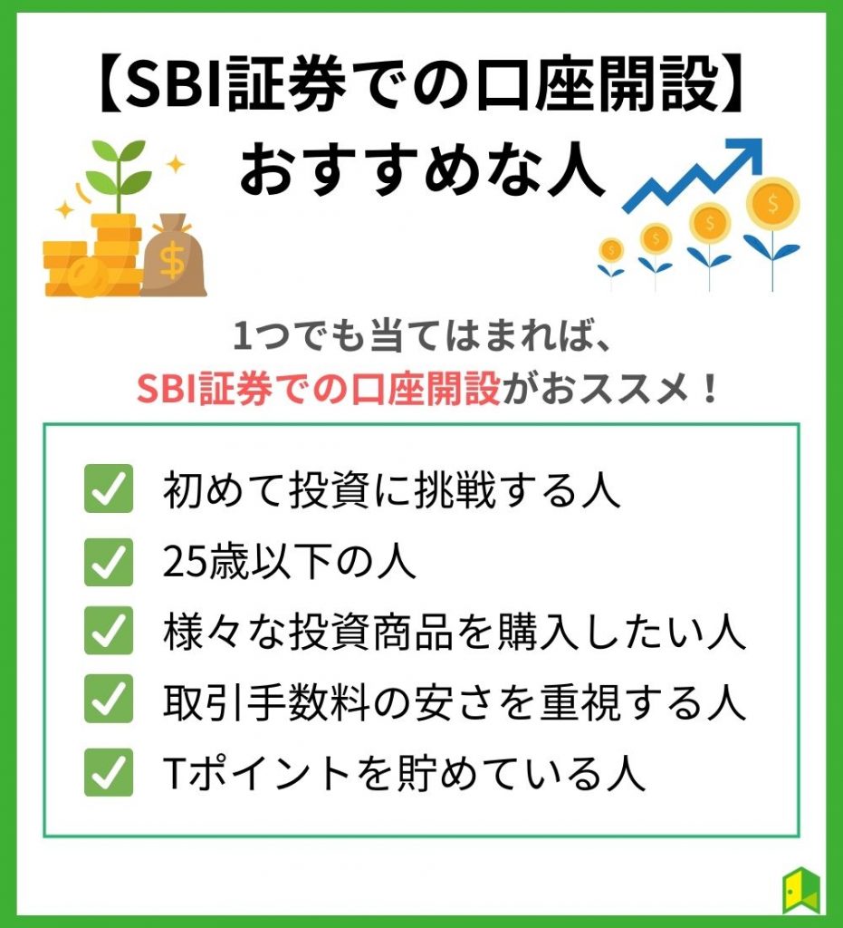 【SBI証券での口座開設】おすすめな人