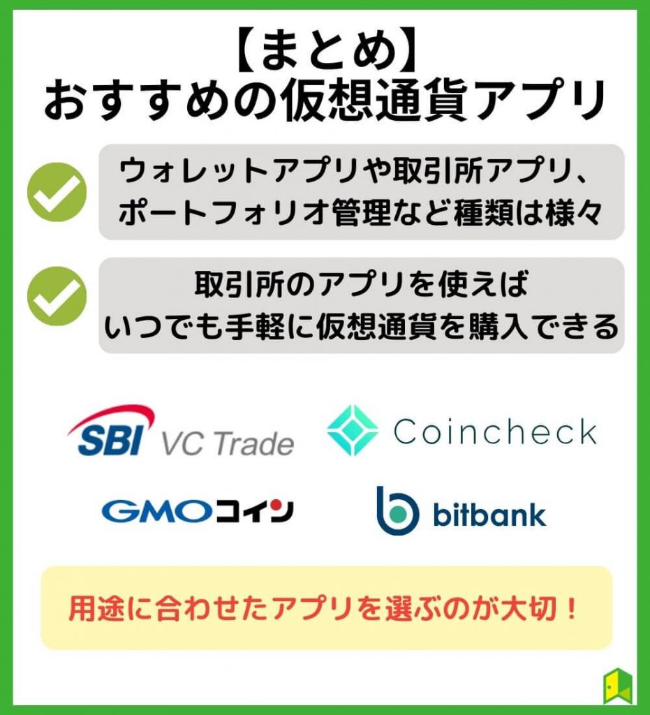 【まとめ】仮想通貨アプリおすすめ20選