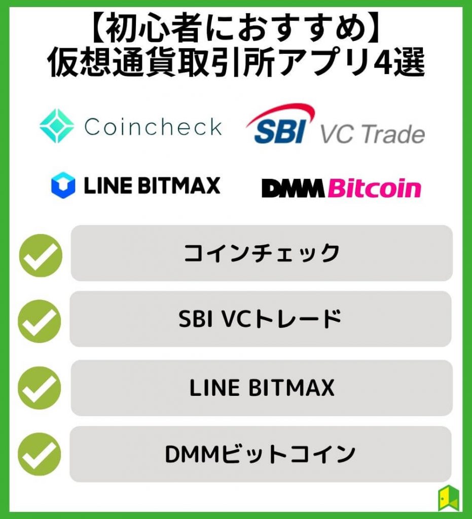 【初心者におすすめ】仮想通貨取引所アプリ4選