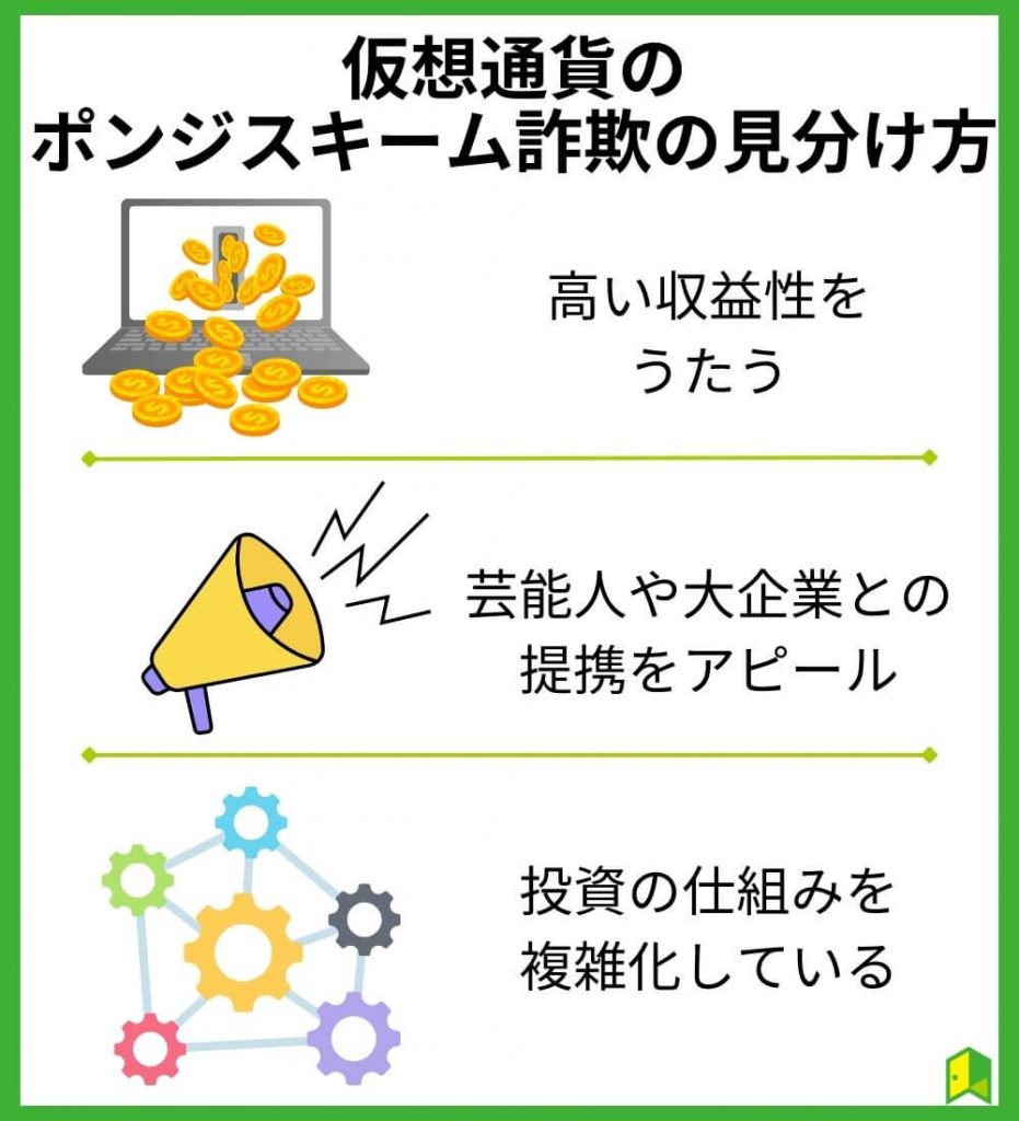 仮想通貨のポンジスキーム詐欺の見分け方