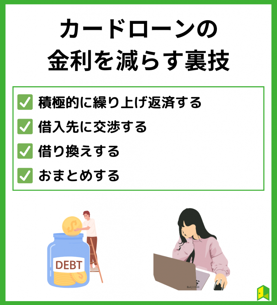 カードローンの金利を減らす4つの裏技