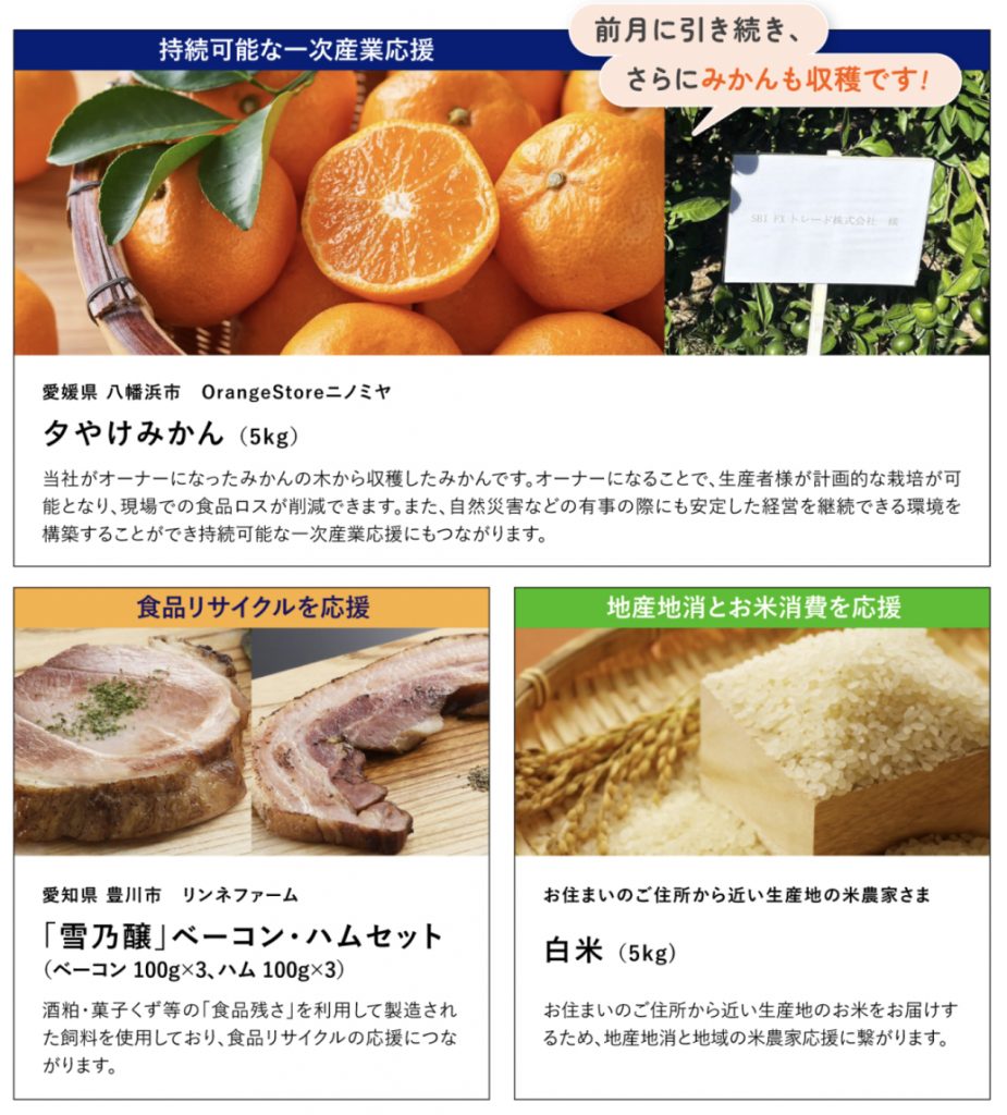 SBI FXトレード×食べチョクSDGs応援プログラム