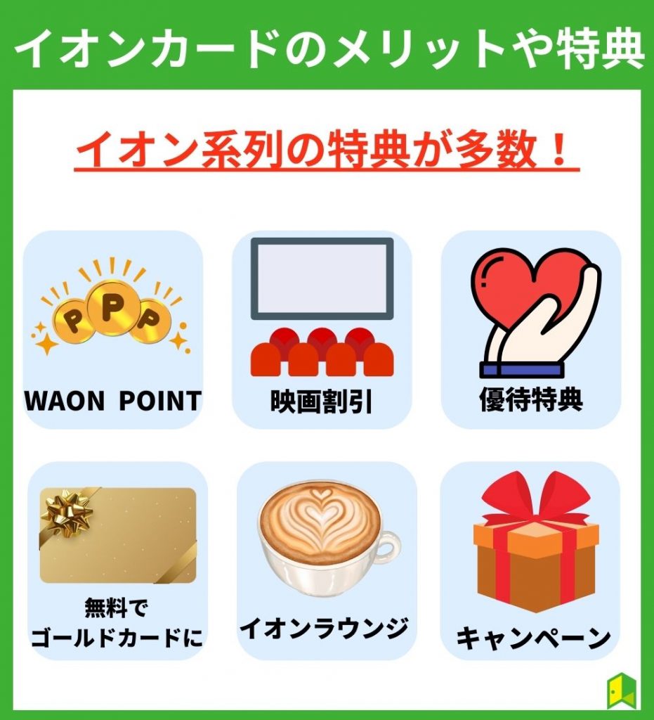 イオンカードのメリットや特典をチェック