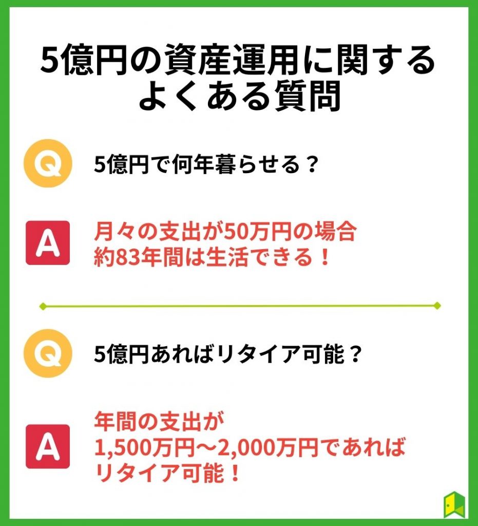 5億円の資産運用に関するよくある質問