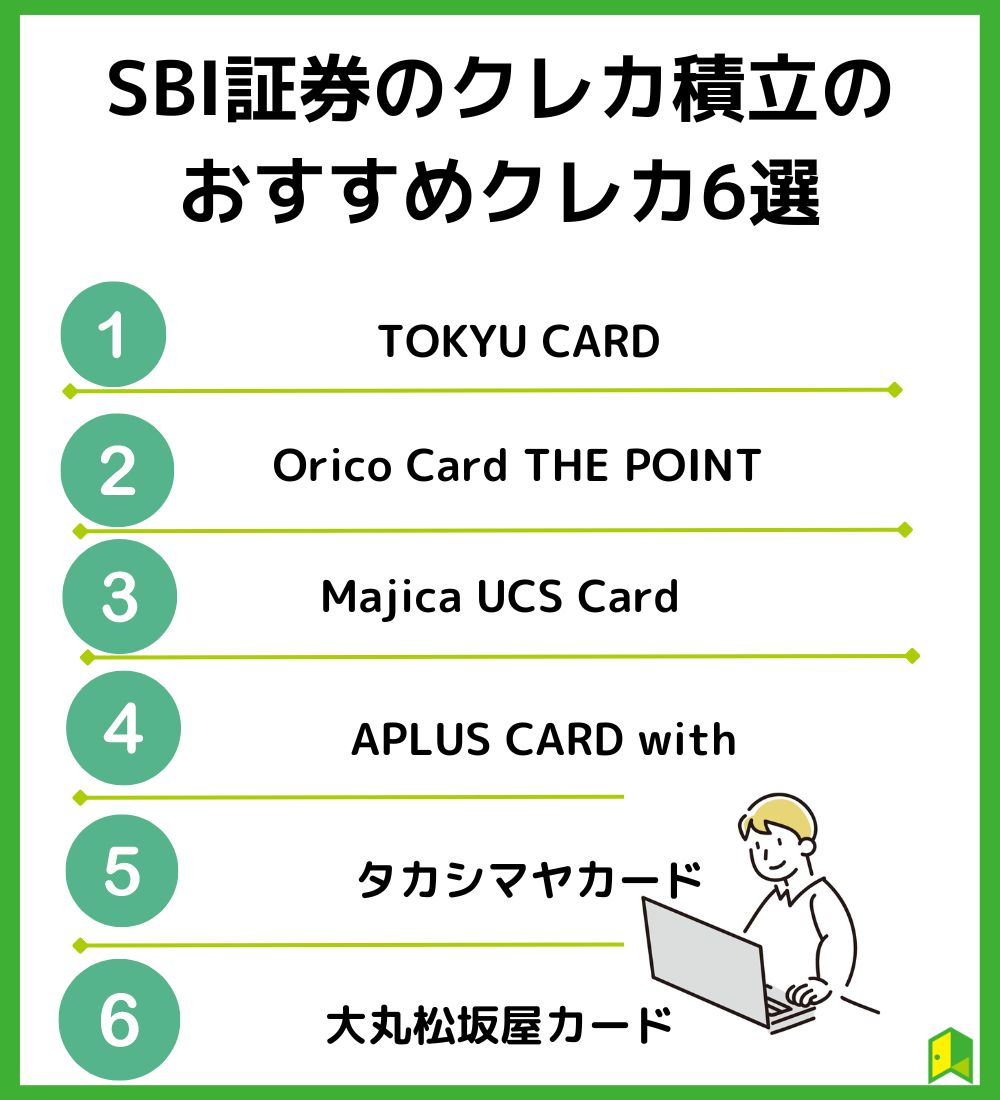 三井住友カード以外のクレカ積立のおすすめ6選