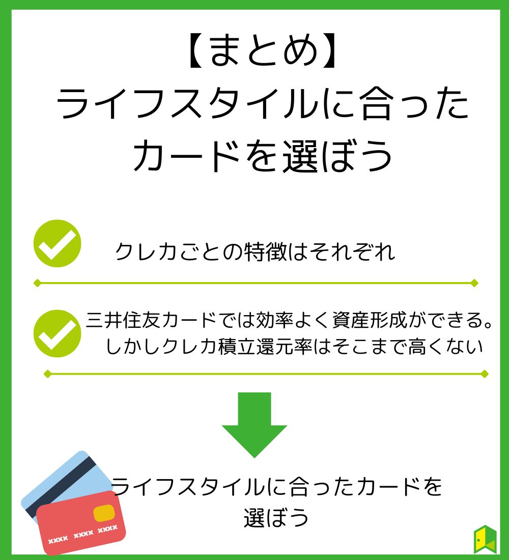 【まとめ】ライフスタイルに合ったカードを選ぼう