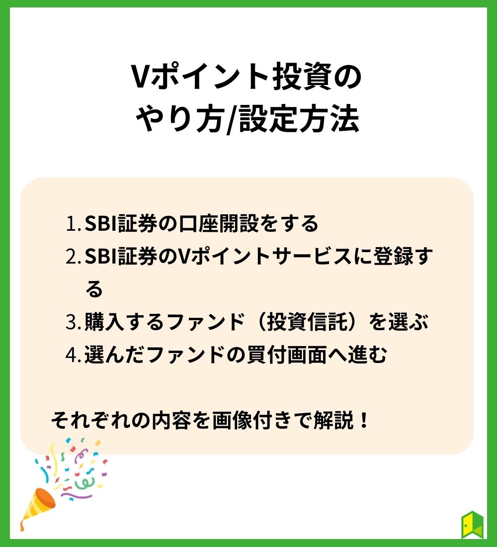 Vポイント投資のやり方/設定方法