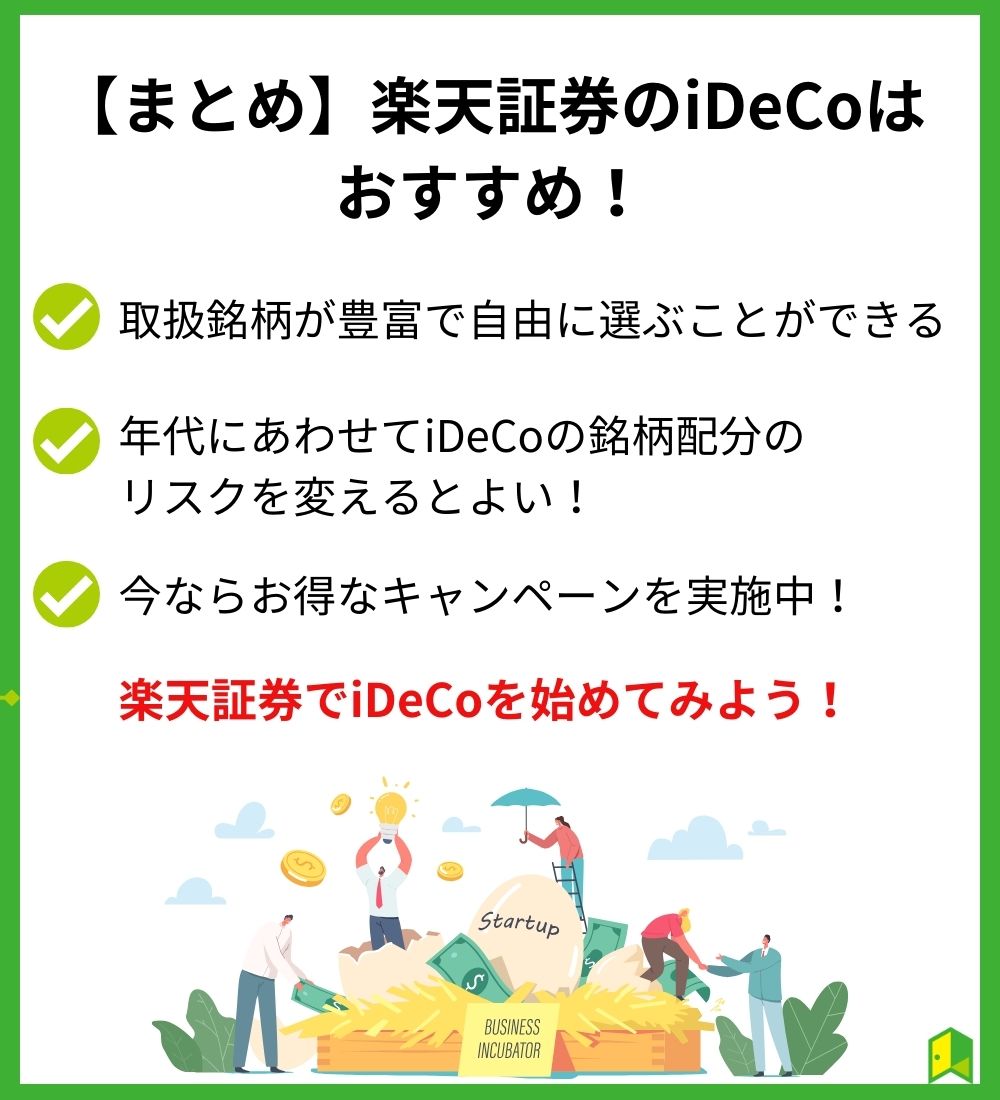 楽天証券iDecoの見出し7