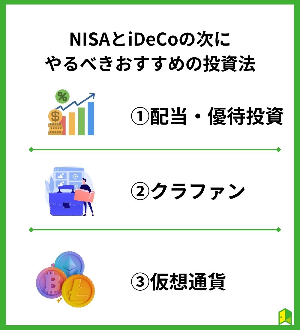 NISAとiDeCoの次にやるべきおすすめの投資法