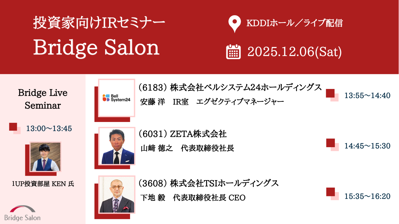 2025年12月06日ブリッジサロン